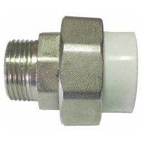Муфта ПП с наружной резьбой 20х½" (американка) Турция 